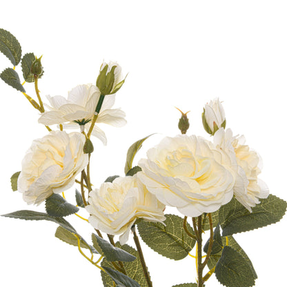 Skandi London Soft White Cottage Rose Stem - Skandi London