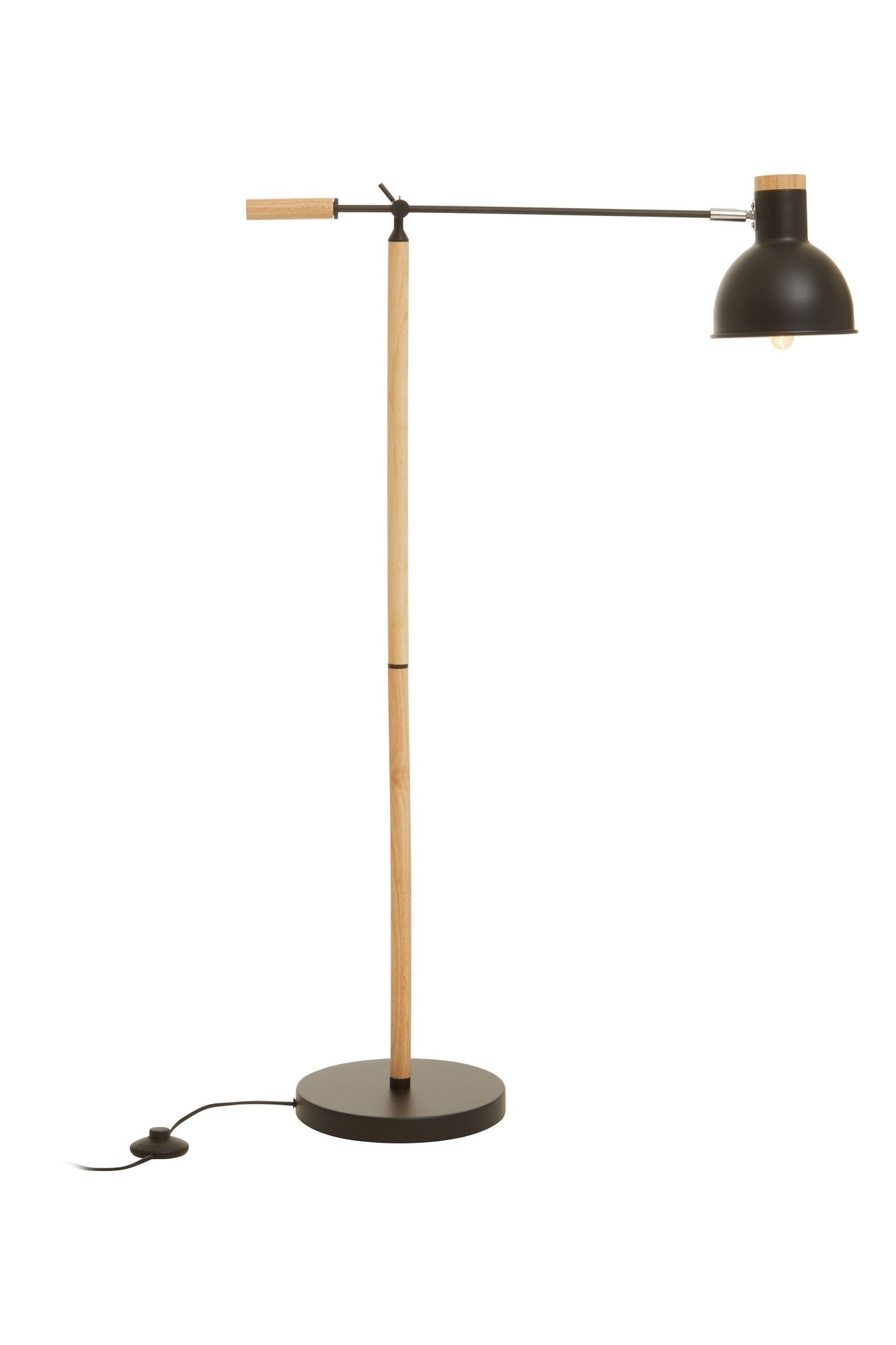Pelle Matte Black Floor Lamp - Skandi London