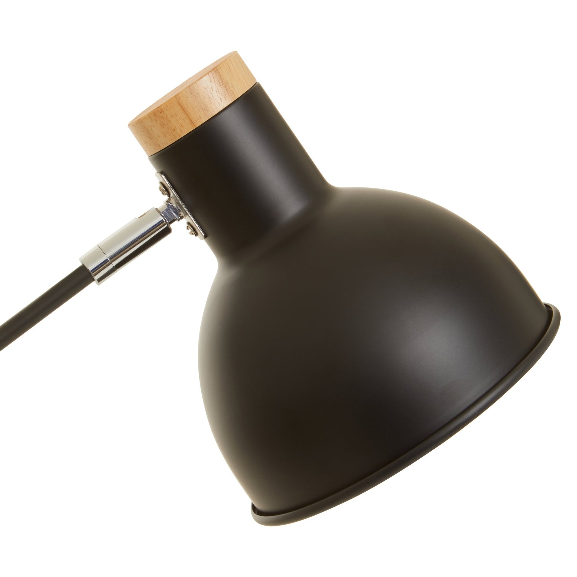 Pelle Matte Black Floor Lamp - Skandi London