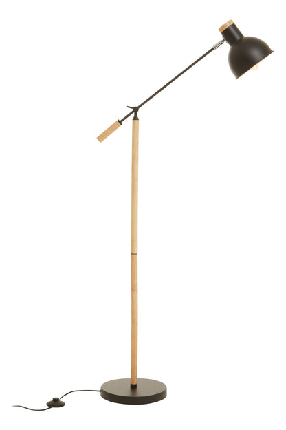 Pelle Matte Black Floor Lamp - Skandi London