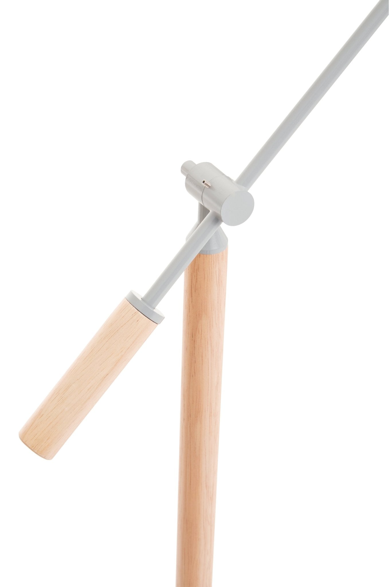 Pelle Matte Grey Floor Lamp - Skandi London