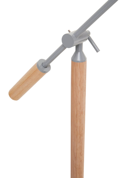 Pelle Matte Grey Floor Lamp - Skandi London