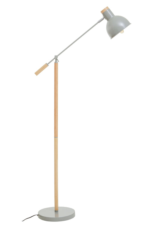 Pelle Matte Grey Floor Lamp - Skandi London