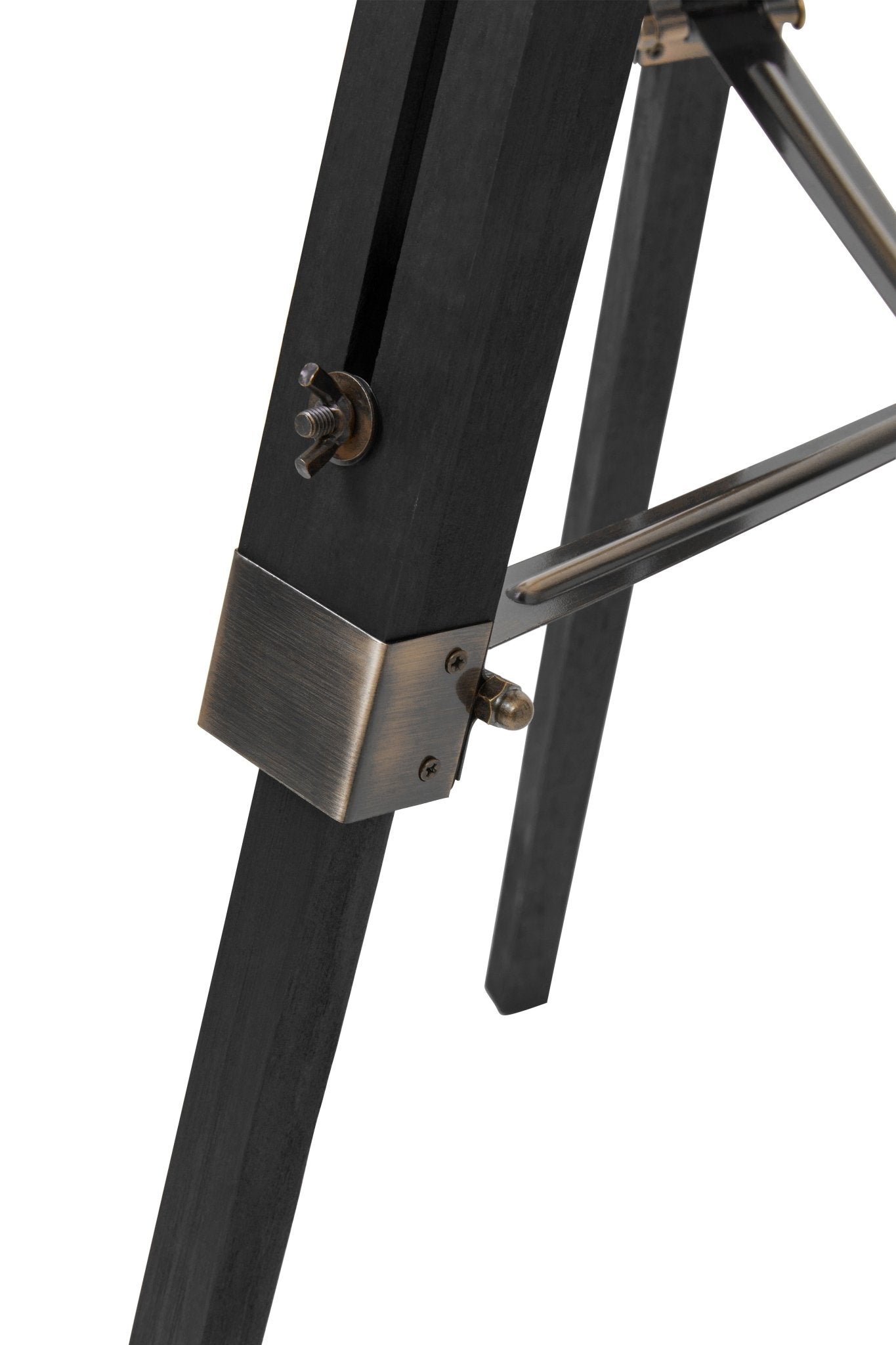 Jarel Tripod Floor Lamp With Black Base - Skandi London