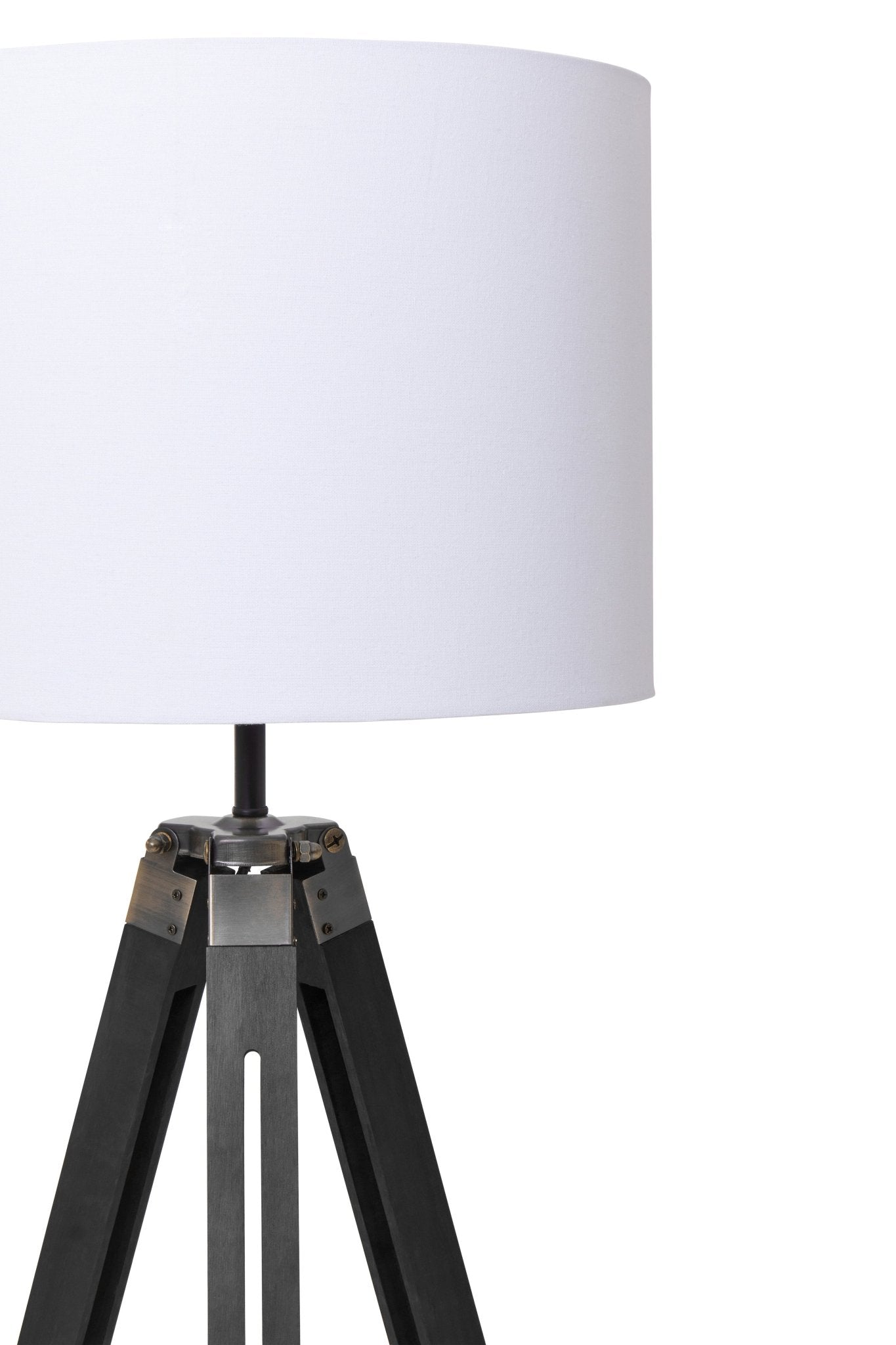 Jarel Tripod Floor Lamp With Black Base - Skandi London