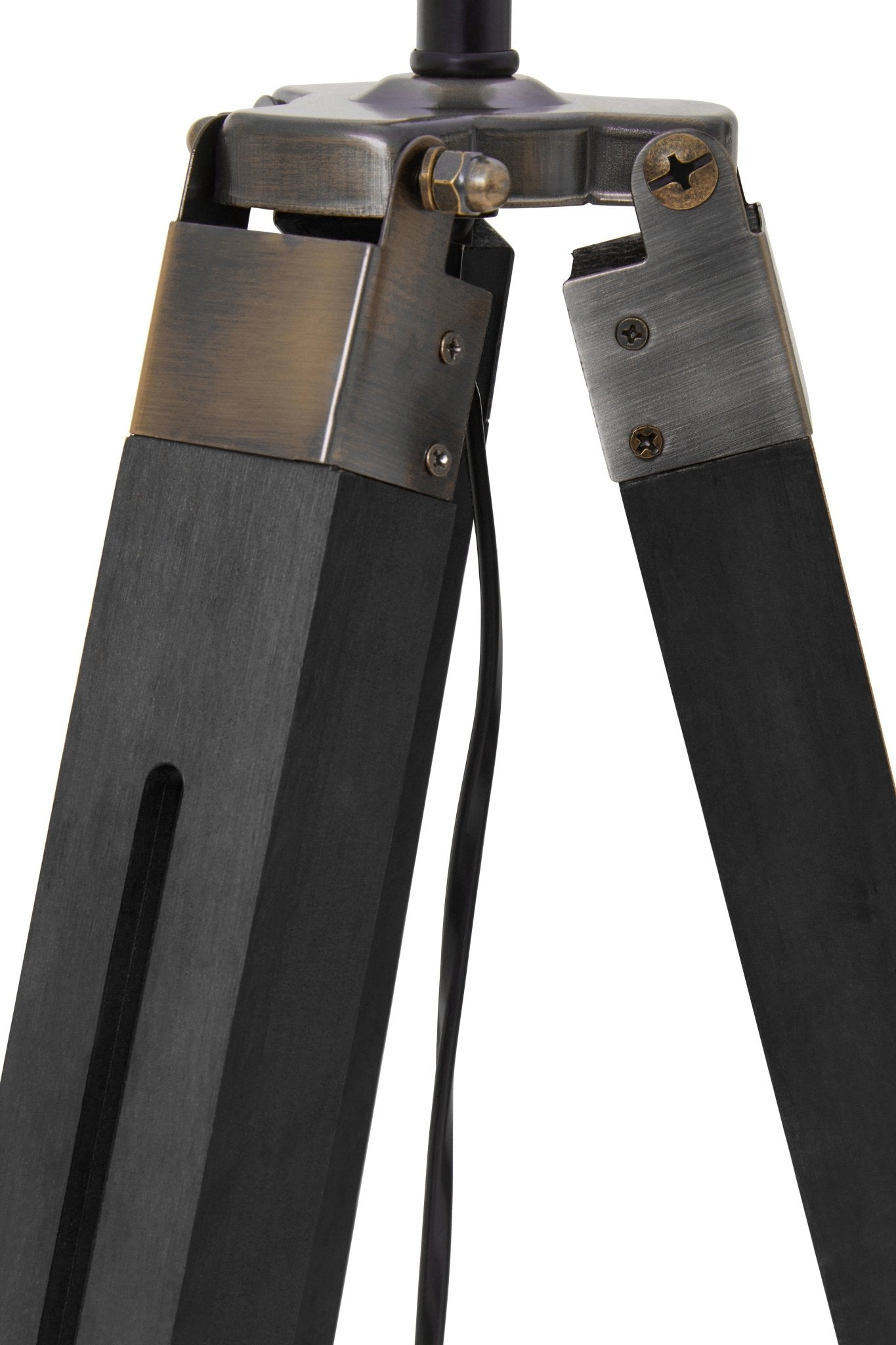 Jarel Tripod Floor Lamp With Black Base - Skandi London