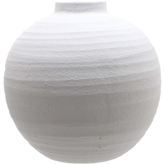 Lyngdal Large Matt White Vase - Skandi London