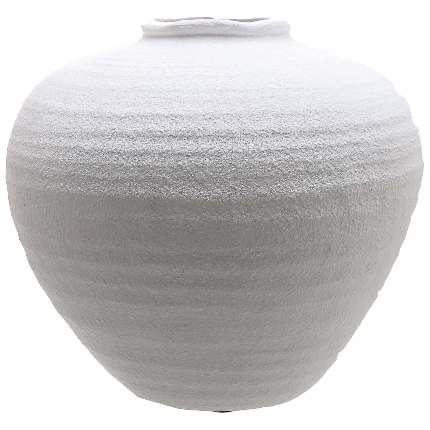 Kvinesdal Large Matt White Ceramic Vase - Skandi London