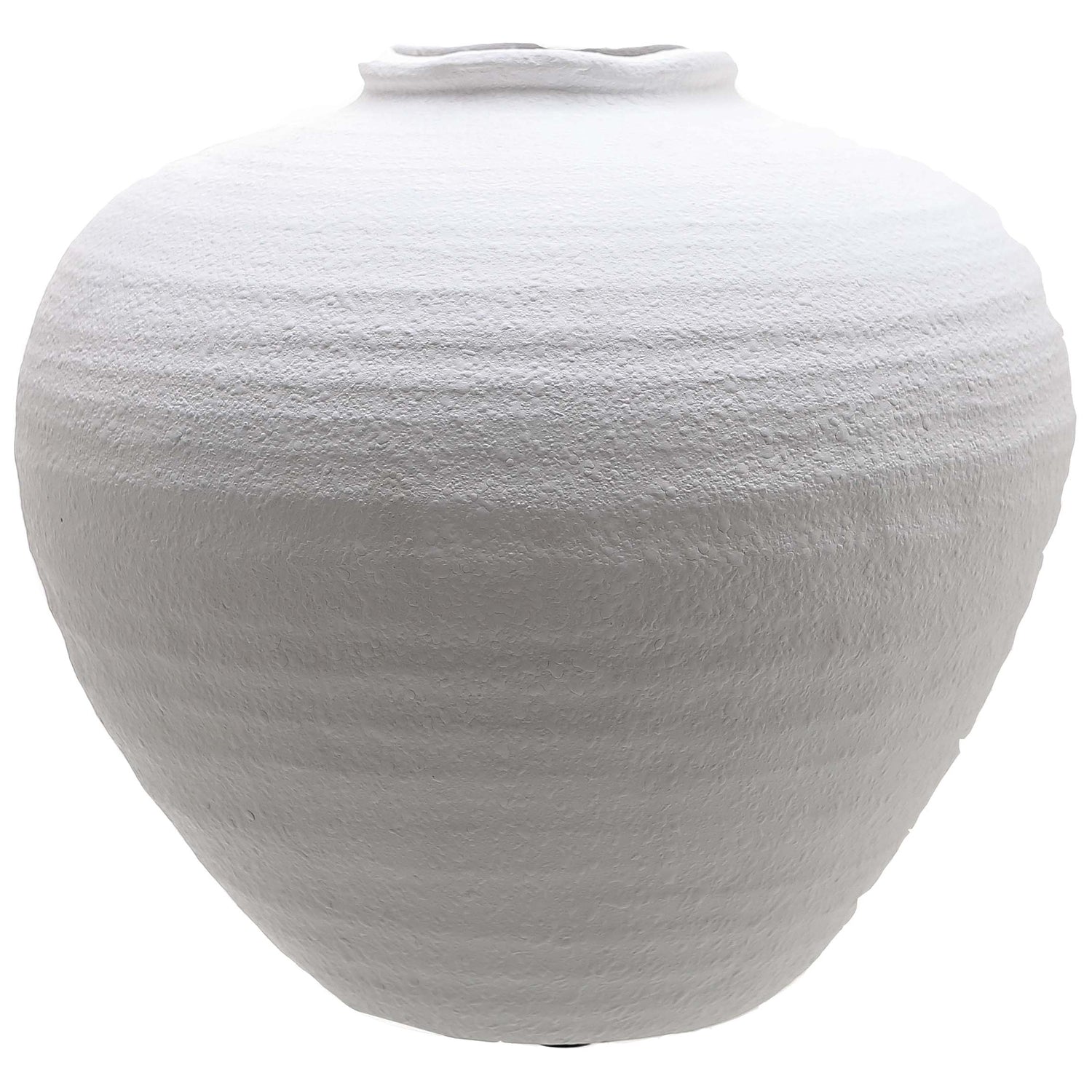 Kvinesdal Large Matt White Ceramic Vase - Skandi London