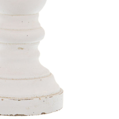 Skandi London Matt White Ceramic Column Candle Holder - Skandi London