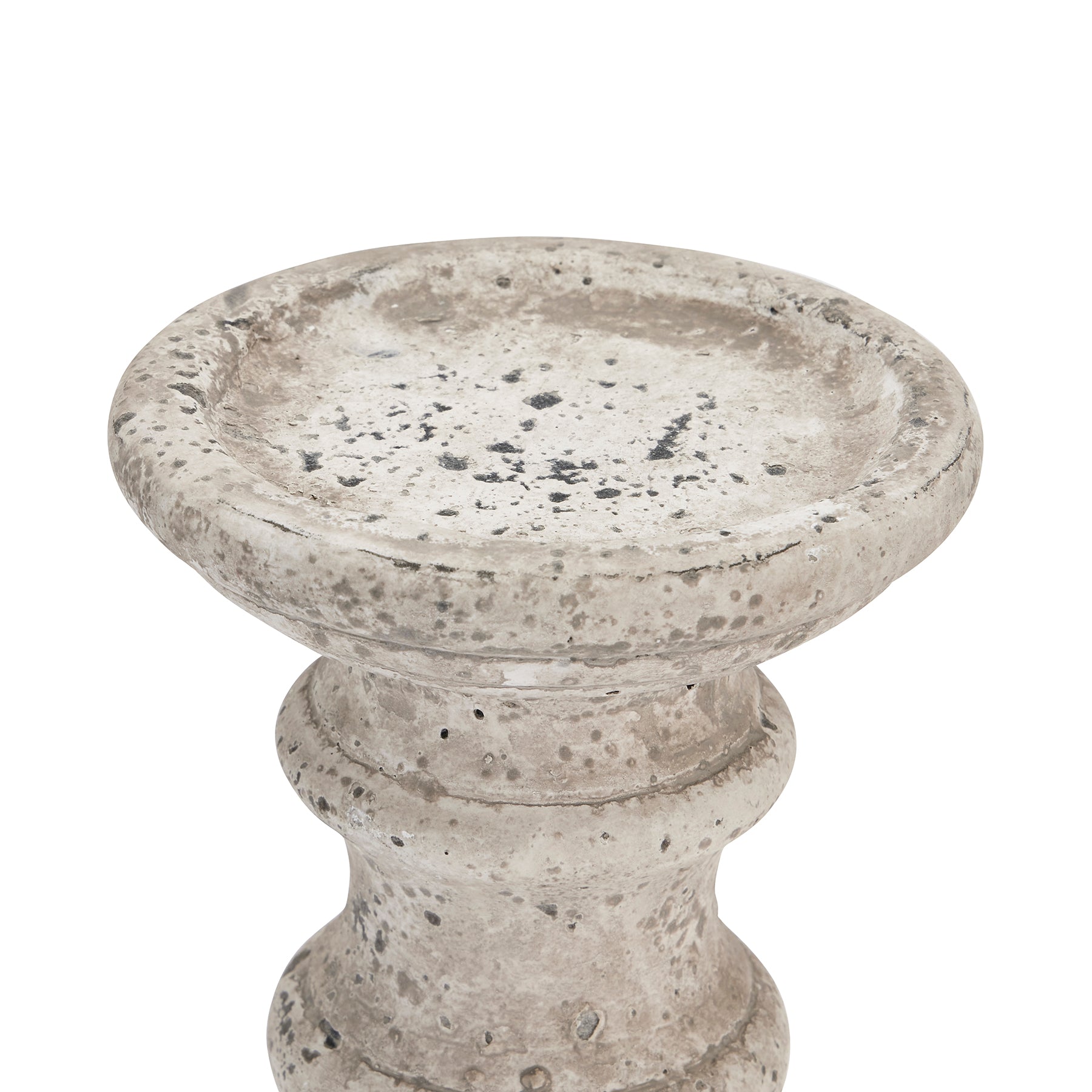 Skandi London Small Stone Ceramic Column Candle Holder - Skandi London
