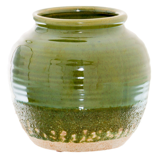Loen Collection Olive Squat Vase - Skandi London