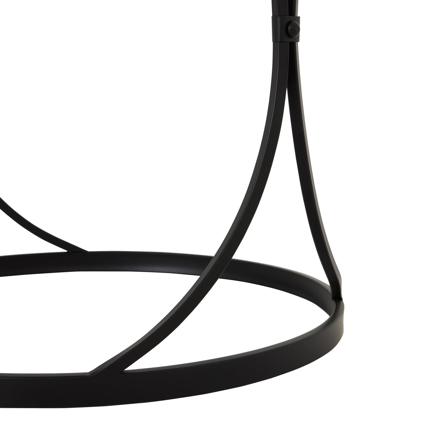 Hverager Set Of Two Black Mirrored Side Tables - Skandi London