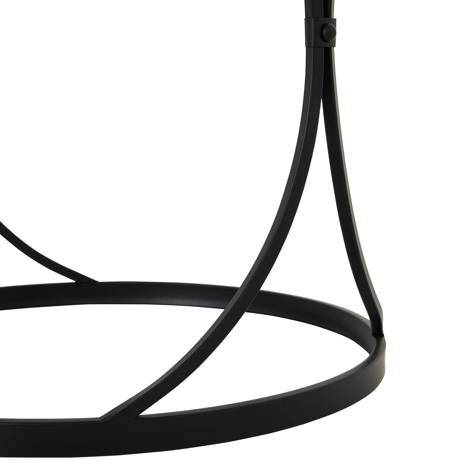 Hverager Set Of Two Black Mirrored Side Tables - Skandi London