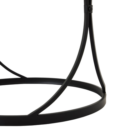 Hverager Set Of Two Black Mirrored Side Tables - Skandi London