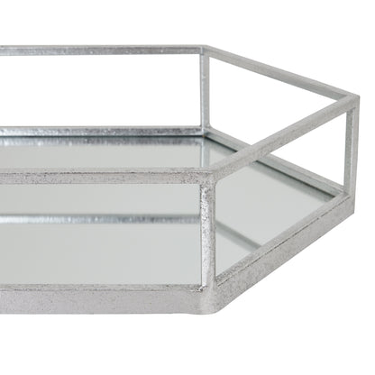 Silver Hexagon Set Of Two Trays - Skandi London