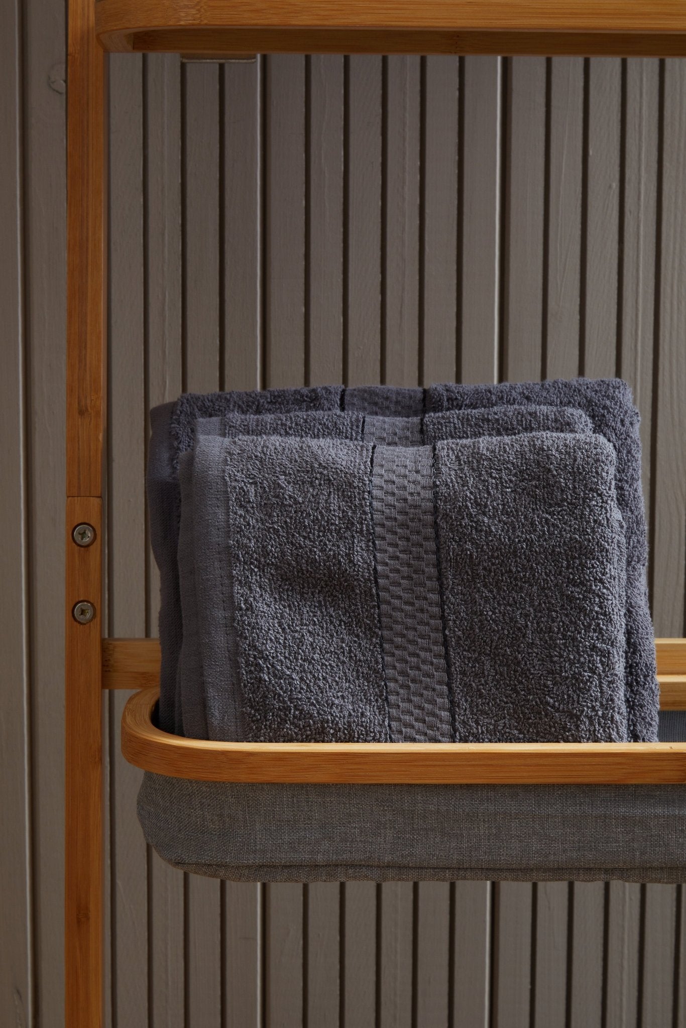 Quimby 6Pc Charcoal Towel Set - Skandi London