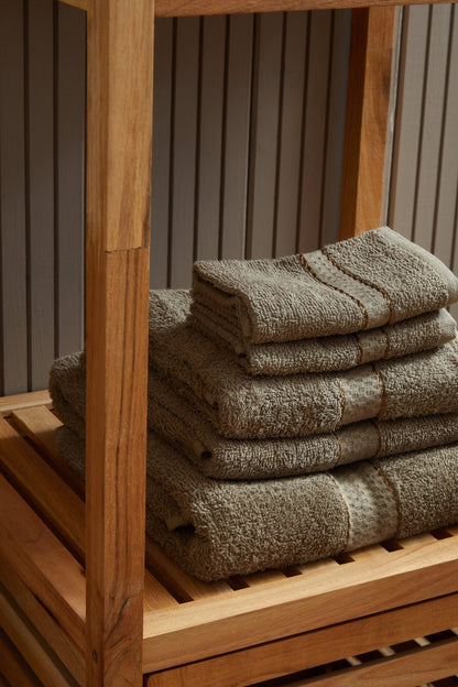 Quimby 6Pc Silver Mink Towel Set - Skandi London