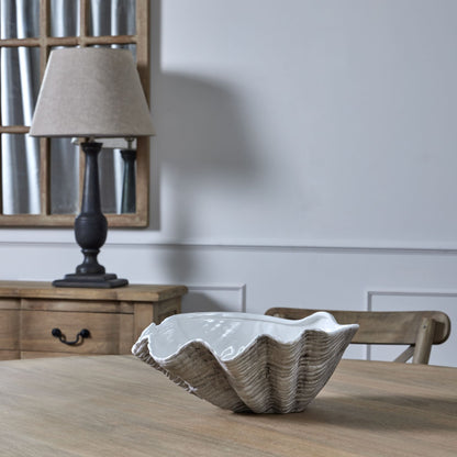 Skandi London Large Ceramic Shell Bowl - Skandi London