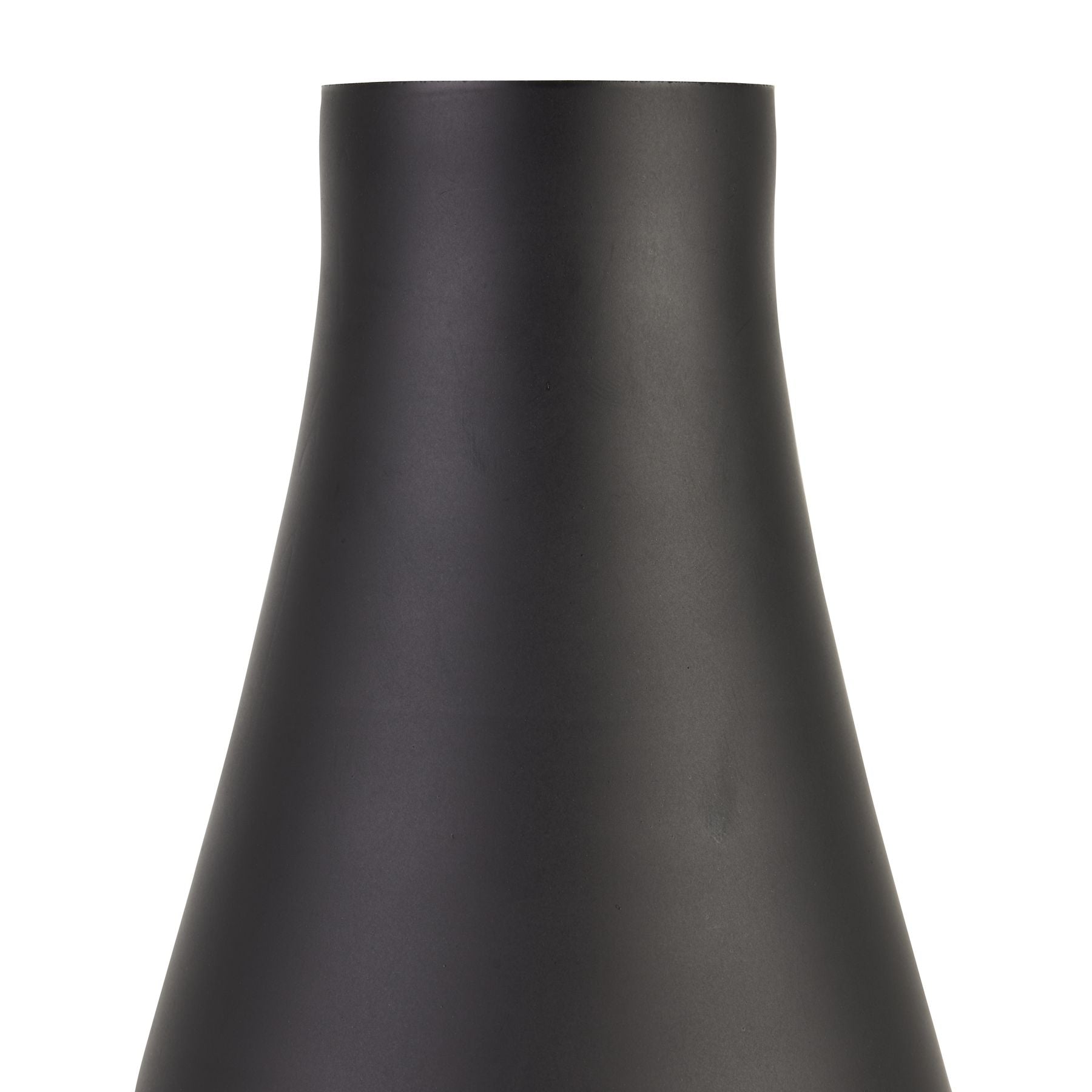 Skandi London Black Tapered Tall Glass Vase - Skandi London