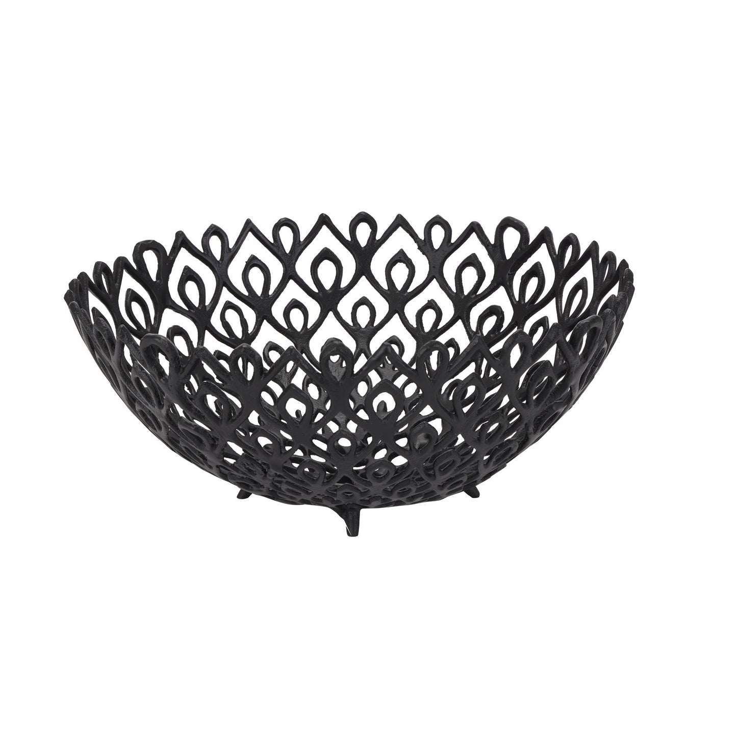 Skandi London Black Cast Large Lattice Bowl - Skandi London