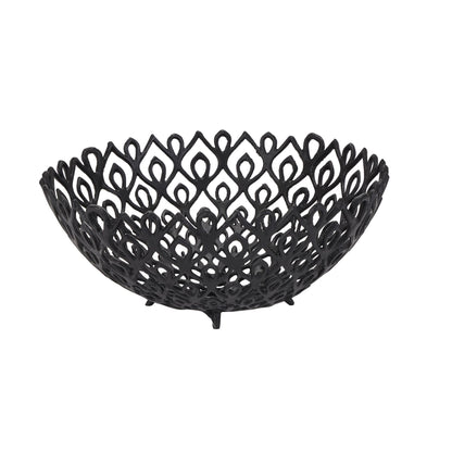 Skandi London Black Cast Large Lattice Bowl - Skandi London