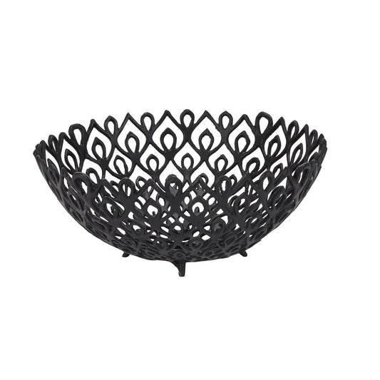 Skandi London Black Cast Large Lattice Bowl - Skandi London