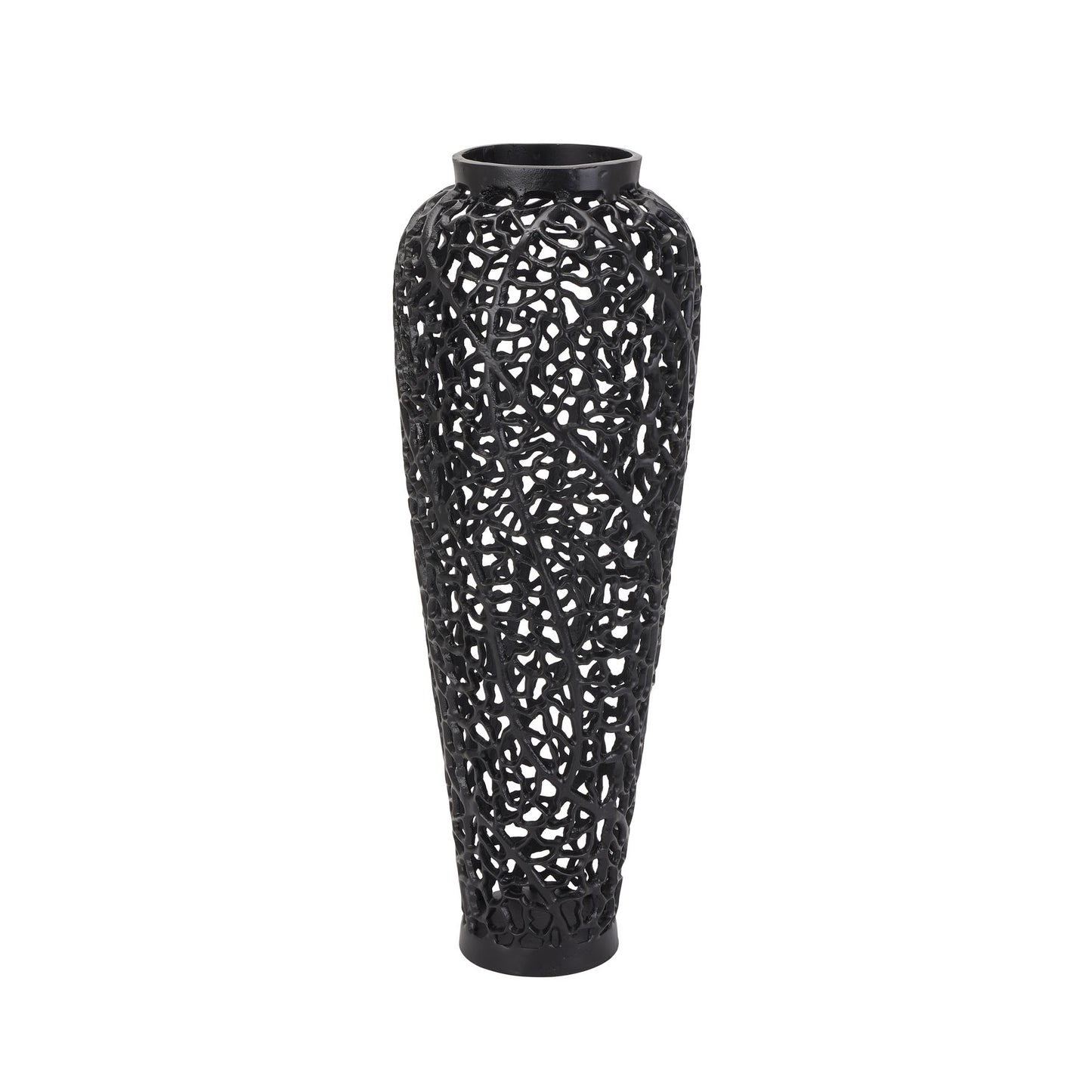 Skandi London Black Cast Lattice Vase - Skandi London