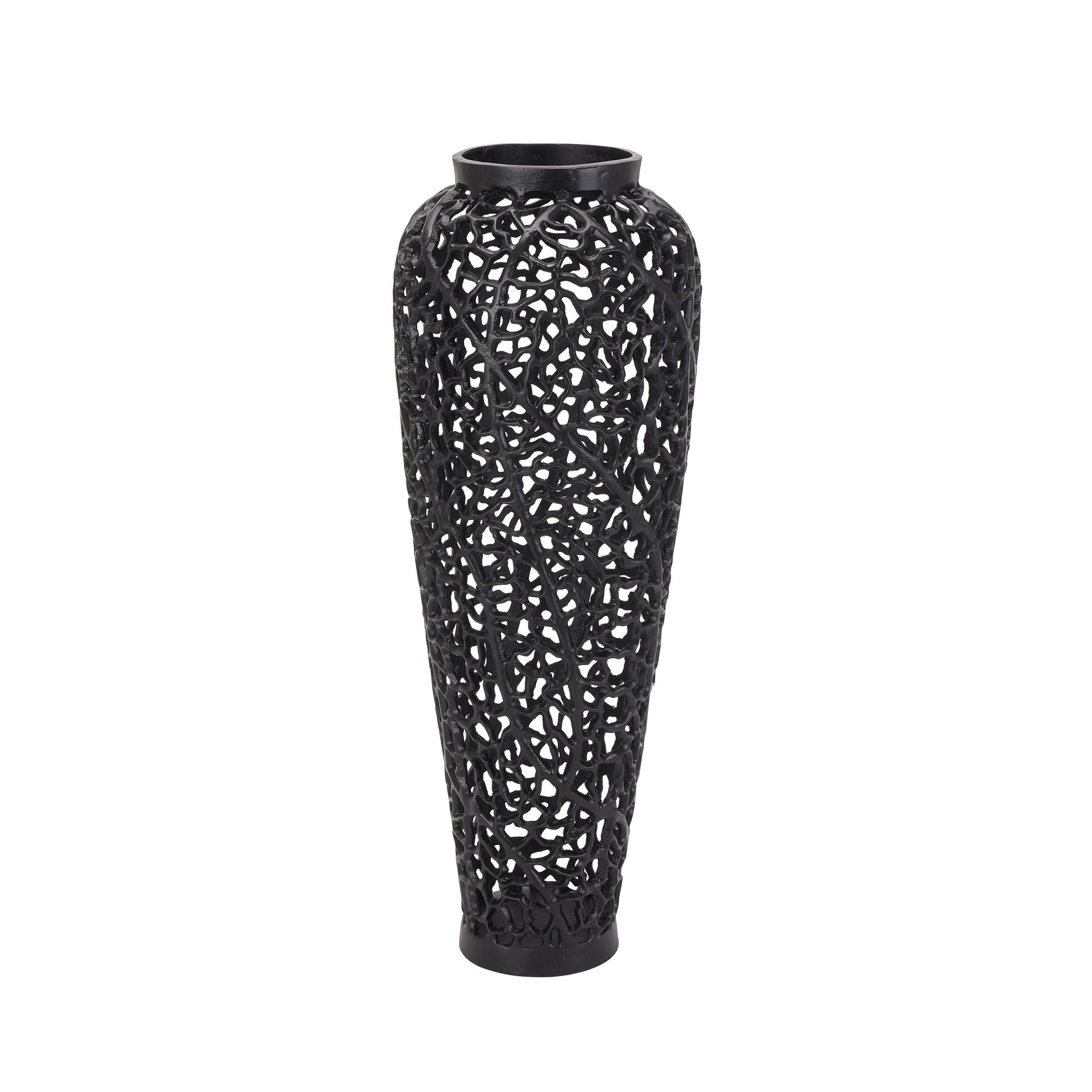 Skandi London Black Cast Lattice Vase - Skandi London