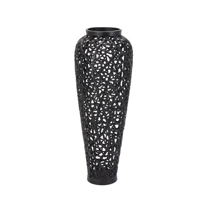 Skandi London Black Cast Lattice Vase - Skandi London