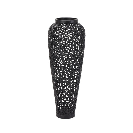 Skandi London Black Cast Lattice Vase - Skandi London