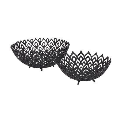 Skandi London Black Cast Lattice Bowl - Skandi London