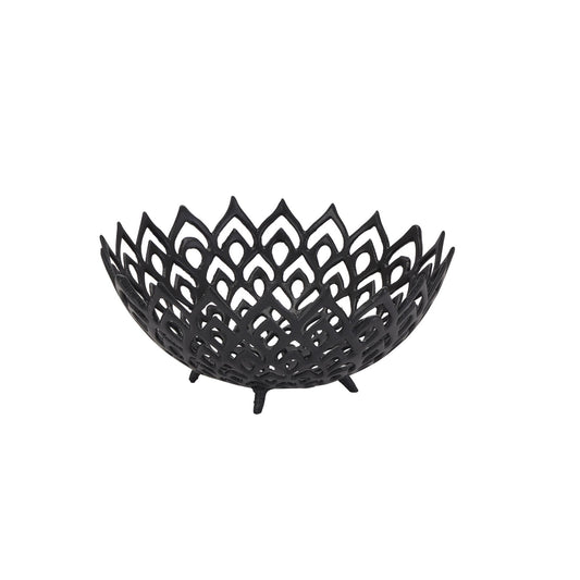Skandi London Black Cast Lattice Bowl - Skandi London