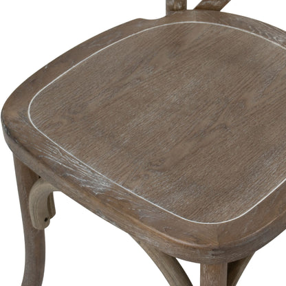 Skandi London Light Oak Cross Back Dining Chair - Skandi London