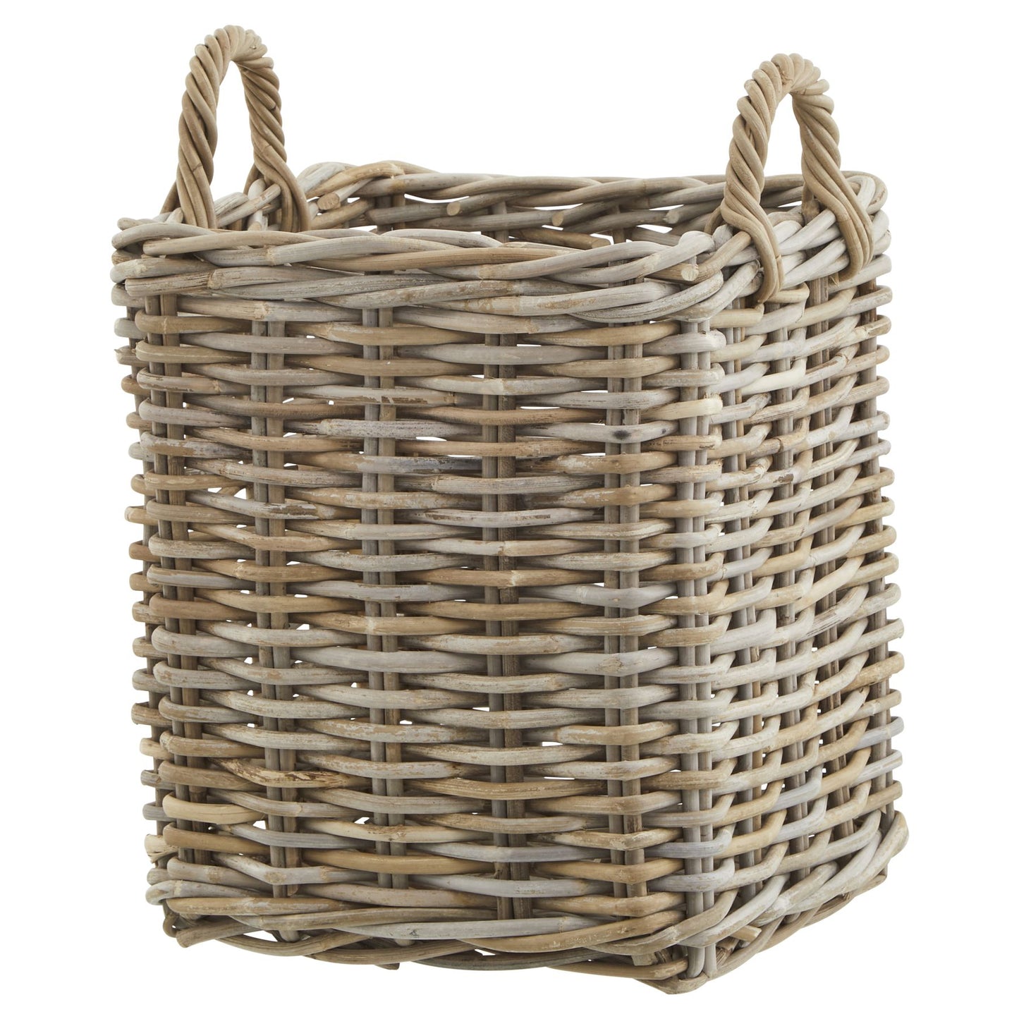 Skandi London Set of 3 Kubu Rattan Square Storage Baskets - Skandi London