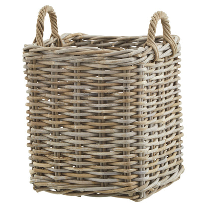 Skandi London Set of 3 Kubu Rattan Square Storage Baskets - Skandi London