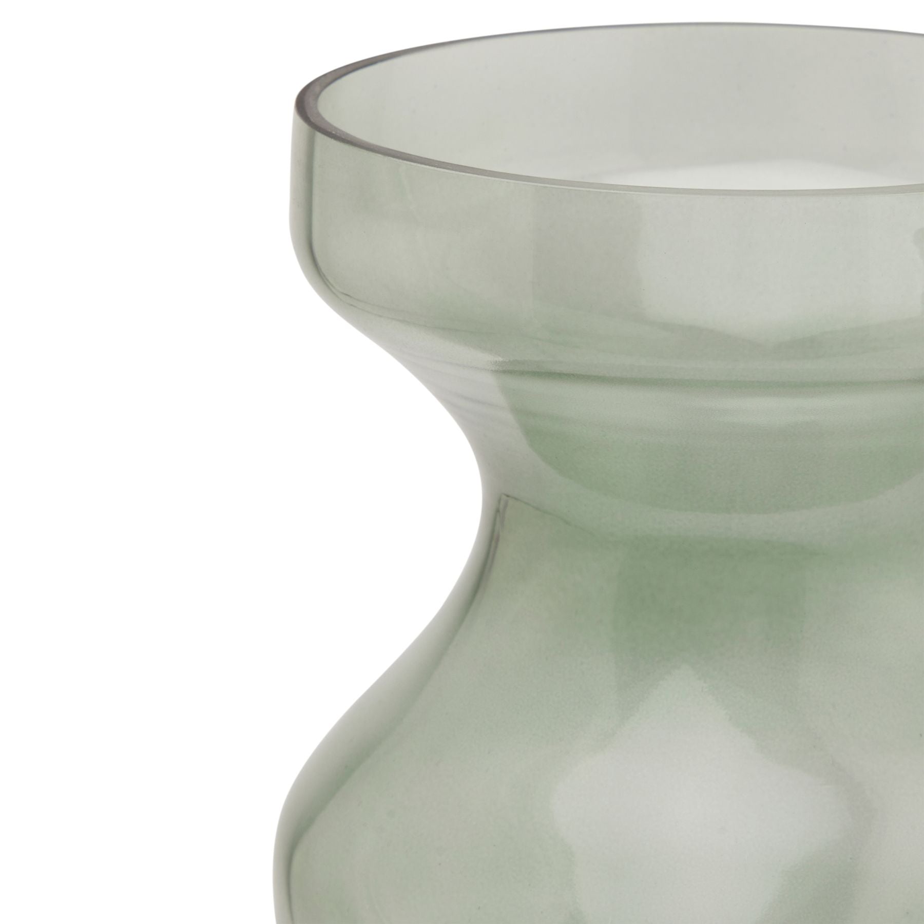 Skandi London Smoked Sage Glass Fluted Vase - Skandi London