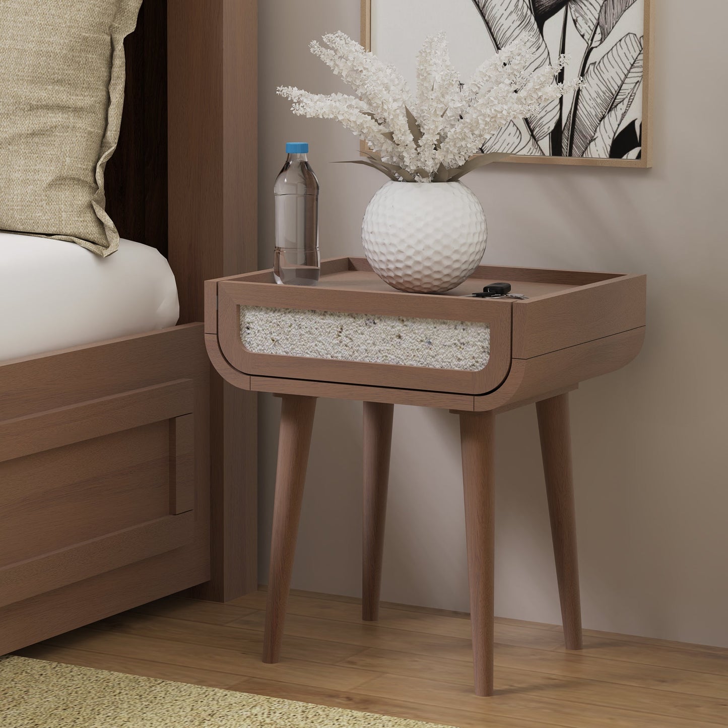 Brompton Side Table - Walnut - Skandi London