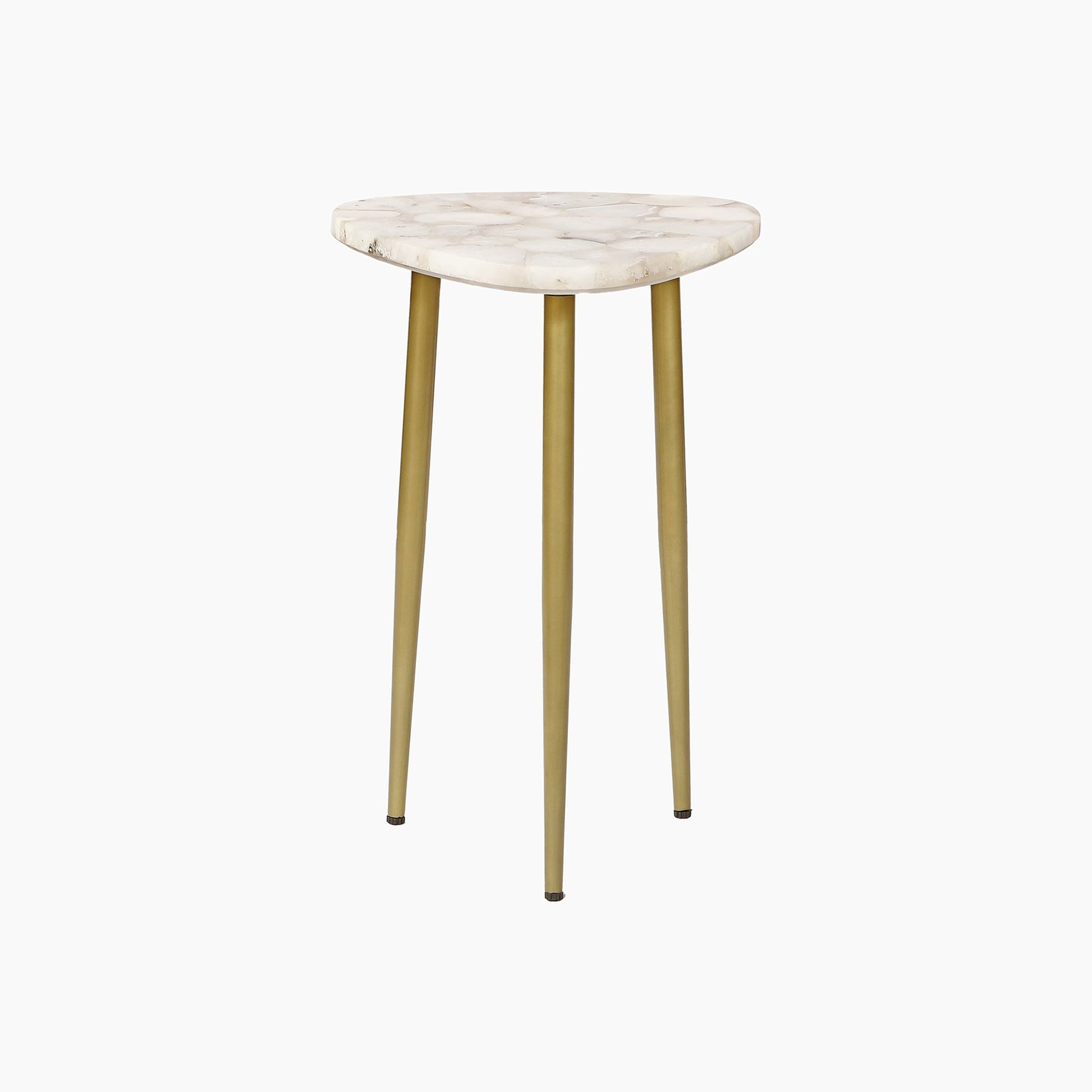 St James White Agate End Table - Skandi London