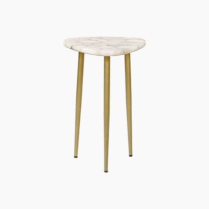 St James White Agate End Table - Skandi London