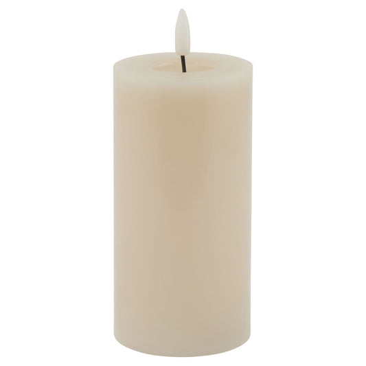 Luksus Collection Melt Effect 3x6 Taupe LED Wax Candle - Skandi London