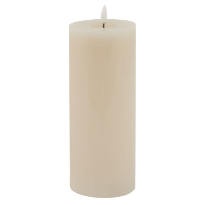 Luksus Collection Melt Effect 3.5x9 Taupe LED Wax Candle - Skandi London
