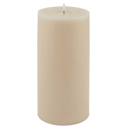 Luksus Collection Melt Effect 6x12 Taupe LED Wax Candle - Skandi London