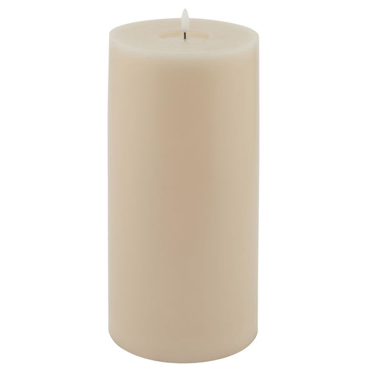 Luksus Collection Melt Effect 6x12 Taupe LED Wax Candle - Skandi London