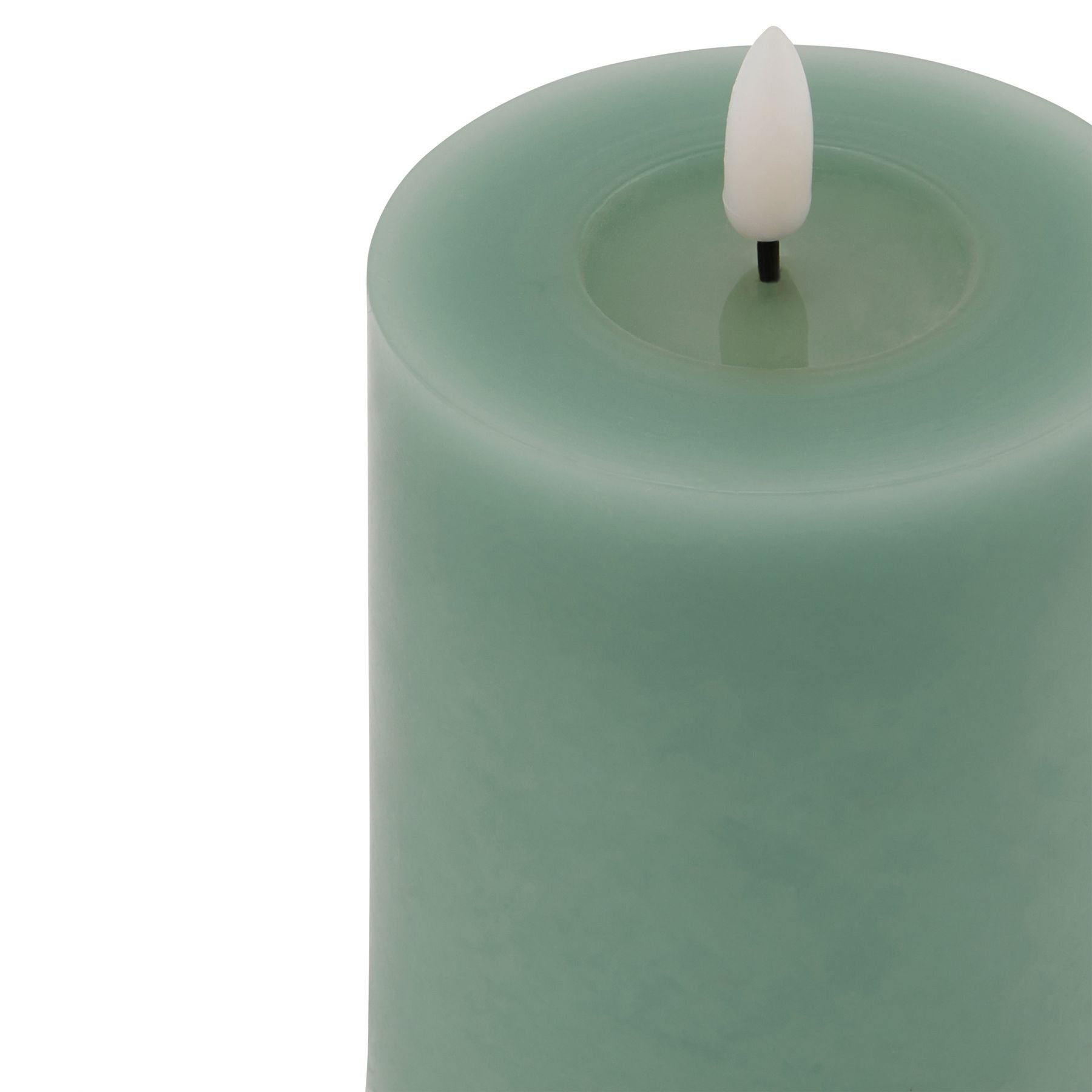 Luksus Collection Melt Effect 3x4 Sage LED Wax Candle - Skandi London