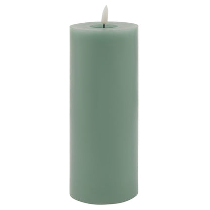 Luksus Collection Melt Effect 3.5x9 Sage LED Wax Candle - Skandi London