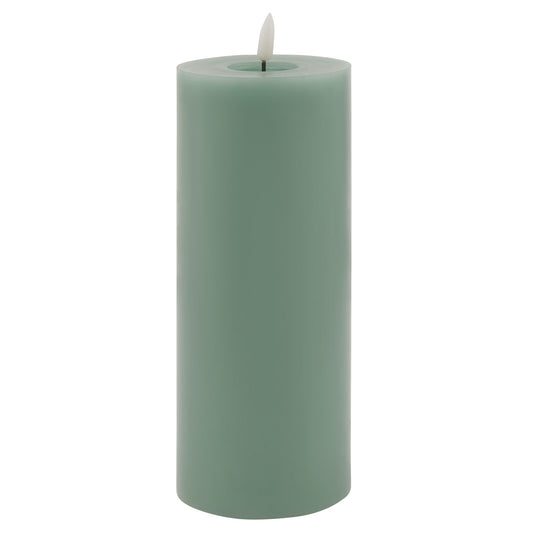 Luksus Collection Melt Effect 3.5x9 Sage LED Wax Candle - Skandi London