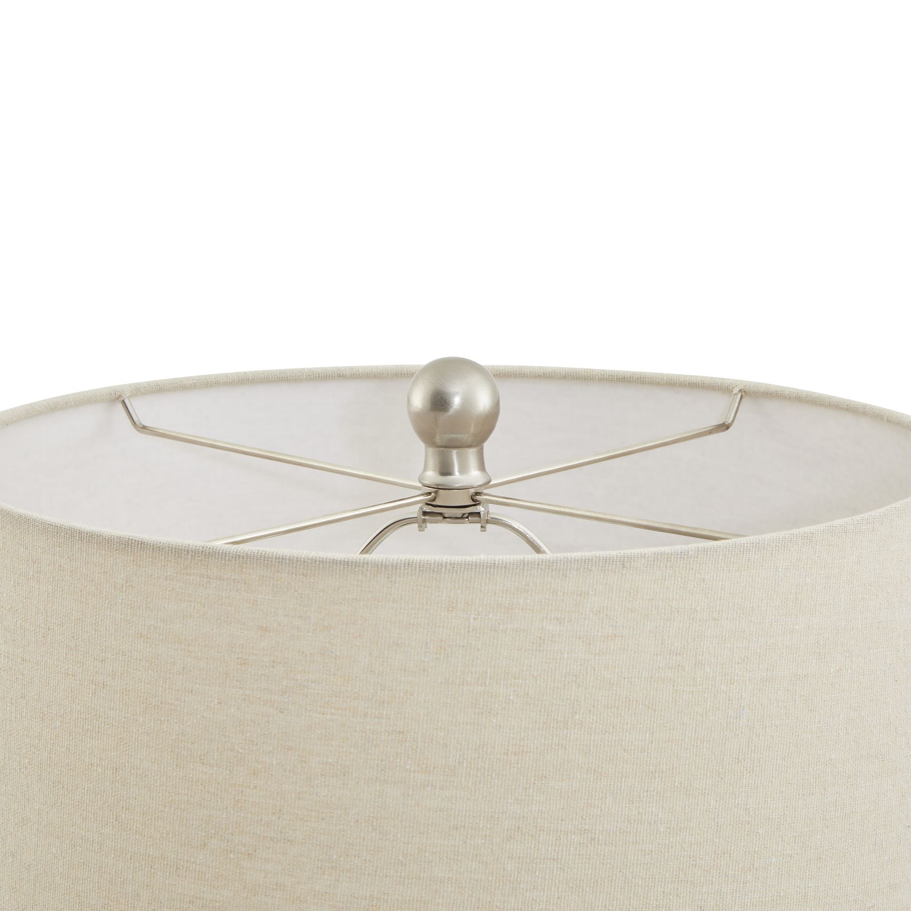 Skandi London Lattice Ceramic Table Lamp With Linen Shade - Skandi London