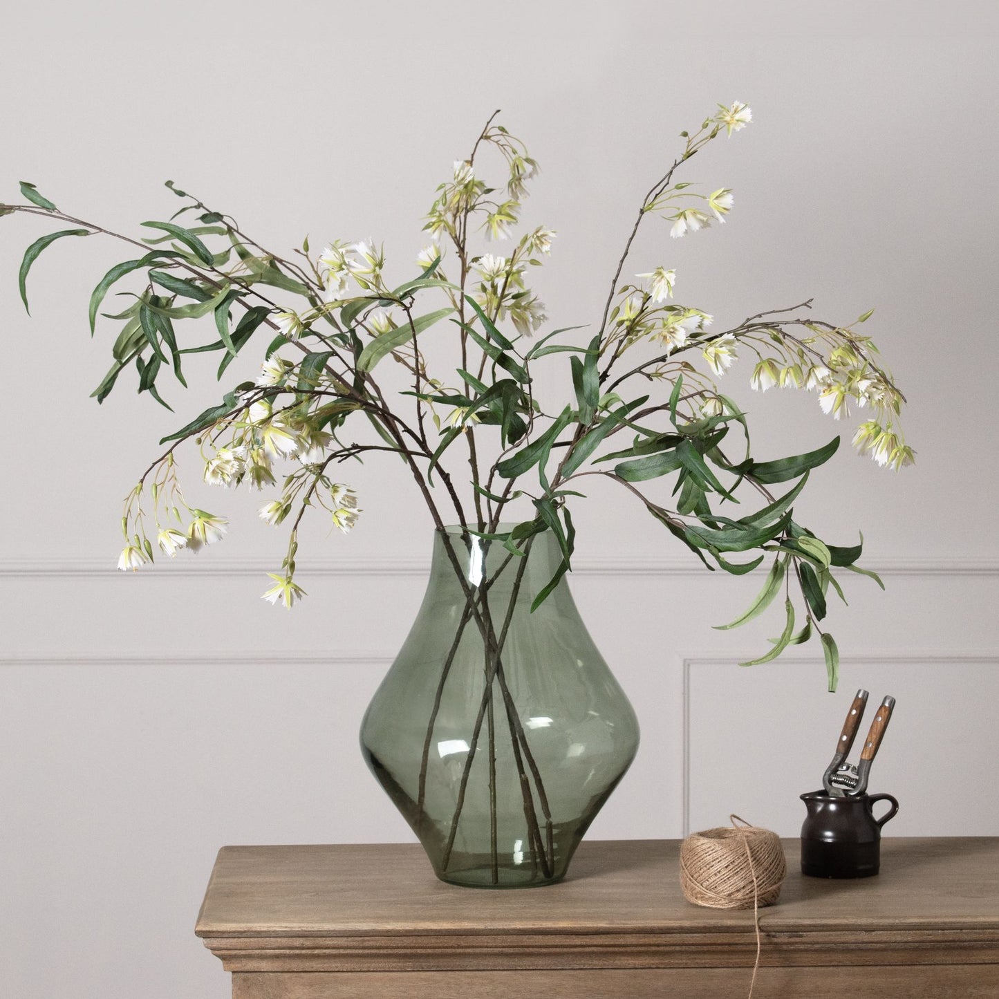 Kuusamo Bouquet Vase Sage Green - Skandi London