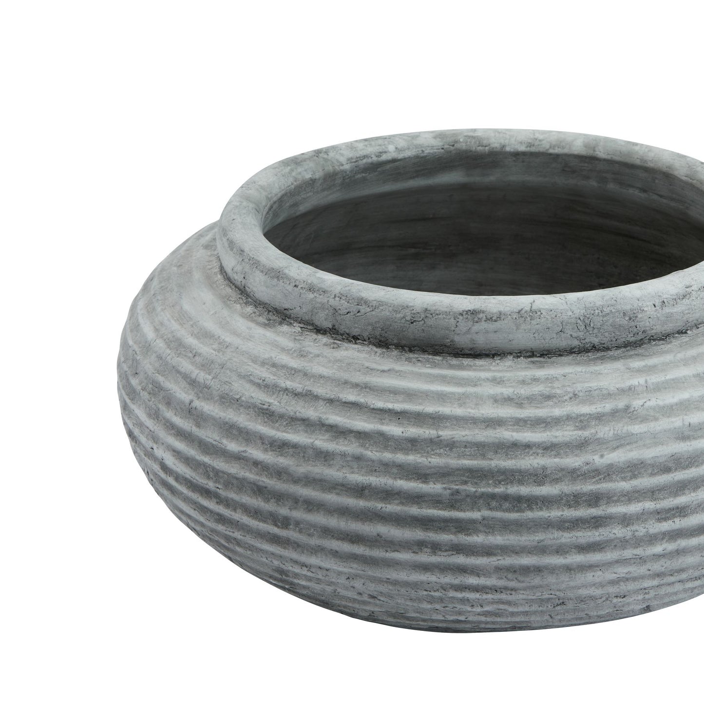 Maloy Round Ribbed Planter - Skandi London